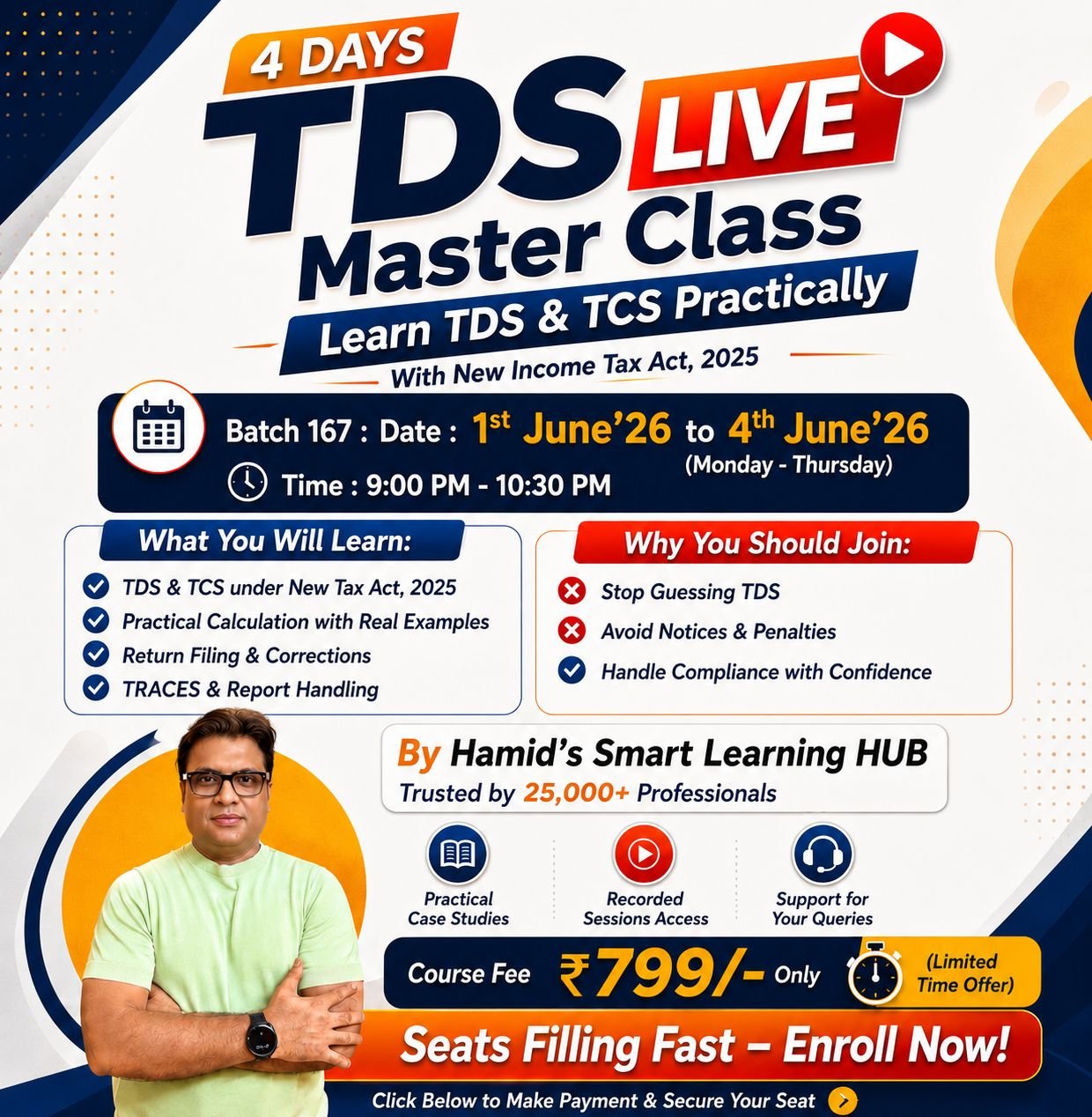 4 Days TDS LIVE Master Class